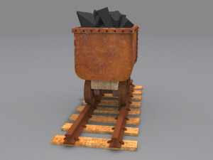 mine trolley Model 3D