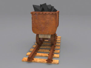 mine trolley 3D Model