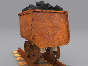 mine trolley Model 3D