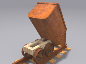 mine trolley Model 3D