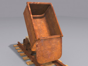 mine trolley Model 3D