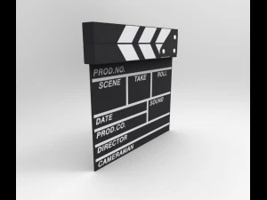movie clapboard 3D Model