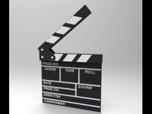 movie clapboard 3D Model