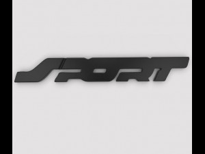 Sport Car Emblem for 3D Printing 3D-printmodel