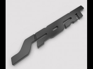 Sport Car Emblem for 3D Printing 3D-printmodel