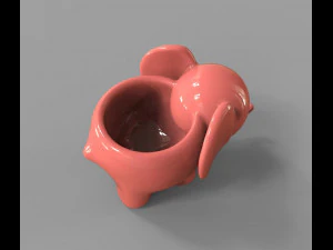 Elefant Ashtray For 3D Printing 3D Model