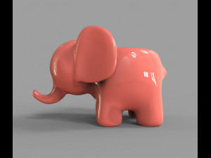 Elefant Ashtray For 3D Printing 3D 模型