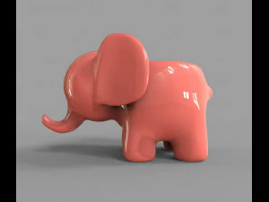 Elefant Ashtray For 3D Printing 3D Model