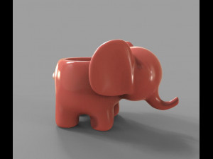 Elefant Ashtray For 3D Printing 3D 模型