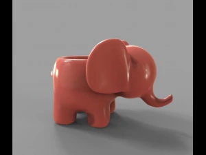 Elefant Ashtray For 3D Printing 3D Model
