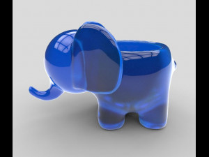Elefant Ashtray For 3D Printing 3D 模型