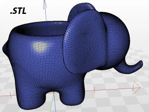 Elefant Ashtray For 3D Printing 3D Model