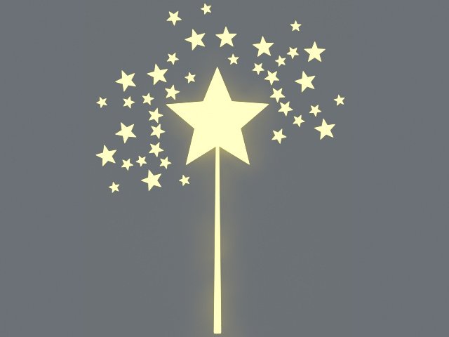 Magic Stick 3D Модель .c4d .max .obj .3ds .fbx .stl .blend 