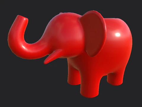 The Elephant 3D Model