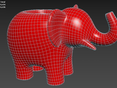 हाथी 3D मॉडल