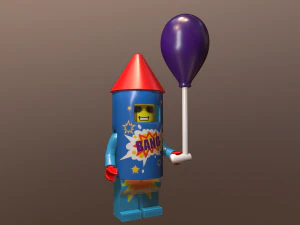 Lego raketman 3D Model