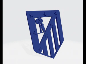 atletico de madrid kalkanı 3D Baskı Modeli