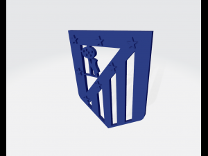 atletico de madrid shield 3D Print Model