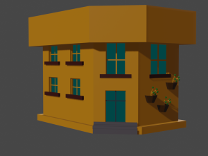 low-poly home 3D Модель