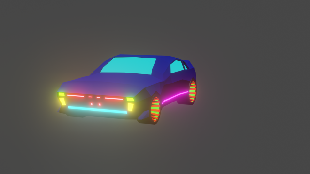 low-poly car 3D Модель .c4d .max .obj .3ds .fbx .stl .blend 