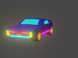 low-poly car 3D Model