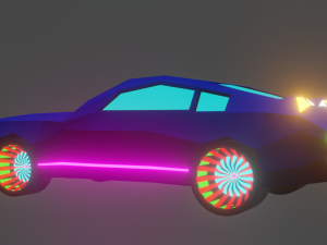 low-poly car 3D Модель