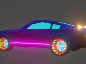 low-poly car 3D Model