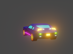 low-poly car 3D Модель