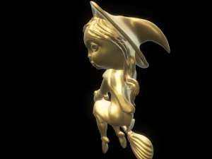 little witch little magic 3D Print Model