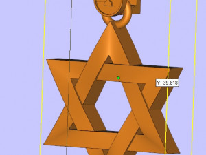 menorah star of david 3D Print Model