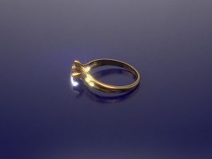 womens ring with diamond 3D 프린트 모델
