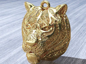 tiger head 3D Print Model