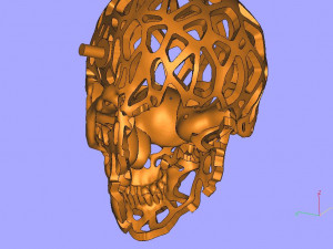 pendant skull music lover Model Cetak 3D