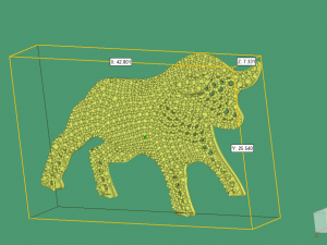 churm bull pendant or brooch 3d print model Model do druku 3D