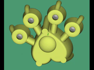 puseta bear paw 3D Print Model