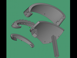 set ring and earring rablick 3d print model 3D Print Model