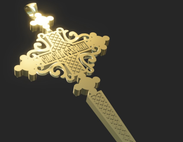 cross with the face of christ 3D Принт Модель .c4d .max .obj .3ds .fbx .stl .blend 