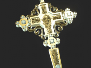 cross with the face of christ 3D Принт Модель