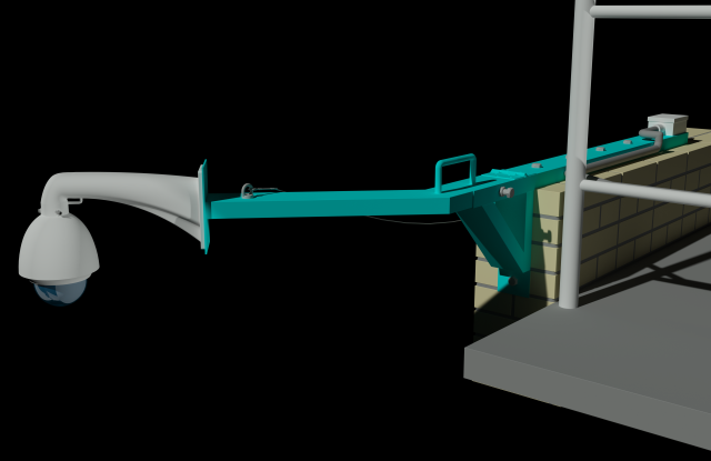 bracket for ptz camera Modèle 3D .c4d .max .obj .3ds .fbx .stl .blend 