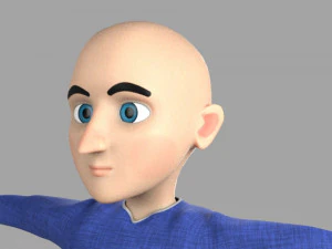 manusia kartun Model 3D