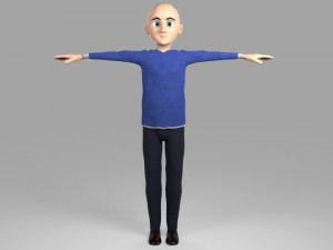 cartoon man 3D Model