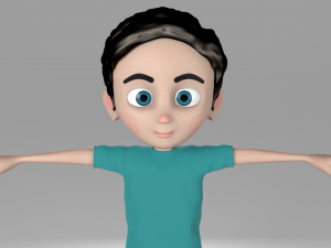 cartoon kid 3D Model