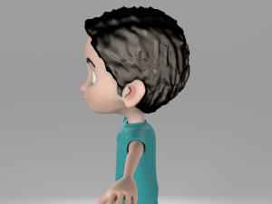 cartoon kid 3D मॉडल