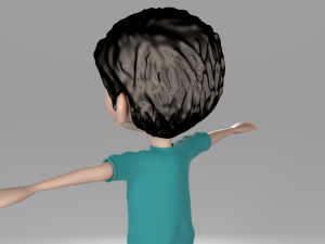 cartoon kid 3D मॉडल