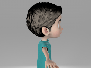 cartoon kid 3D मॉडल