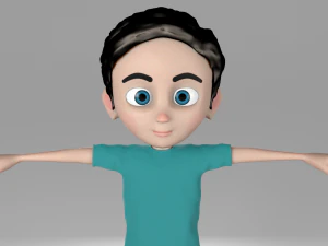 cartoon kid 3D Model
