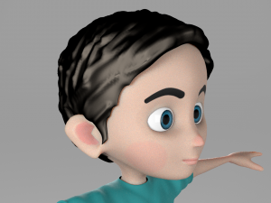 cartoon kid 3D मॉडल
