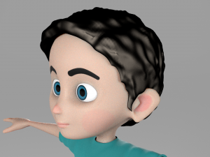 cartoon kid 3D मॉडल