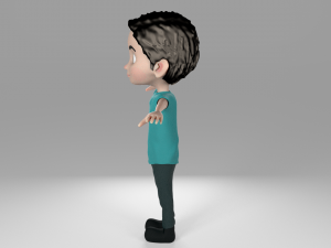 cartoon kid 3D मॉडल