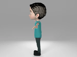 cartoon kid 3D Model